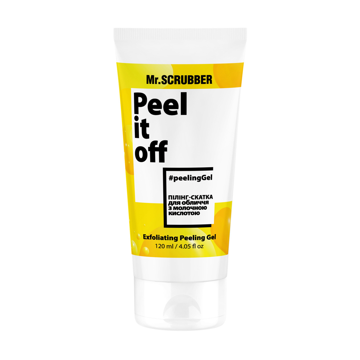 Пілінг-скатка для обличчя з молочною кислотою Mr.Scrubber Peel it off Exfoliating Peeling Gel, 120 мл