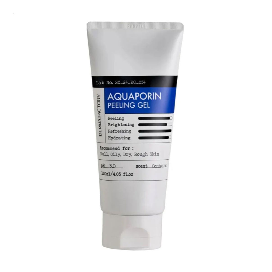 Зволожувальна пілінг-скатка для обличчя Derma Factory Aquaporin Peeling Gel, 120 мл